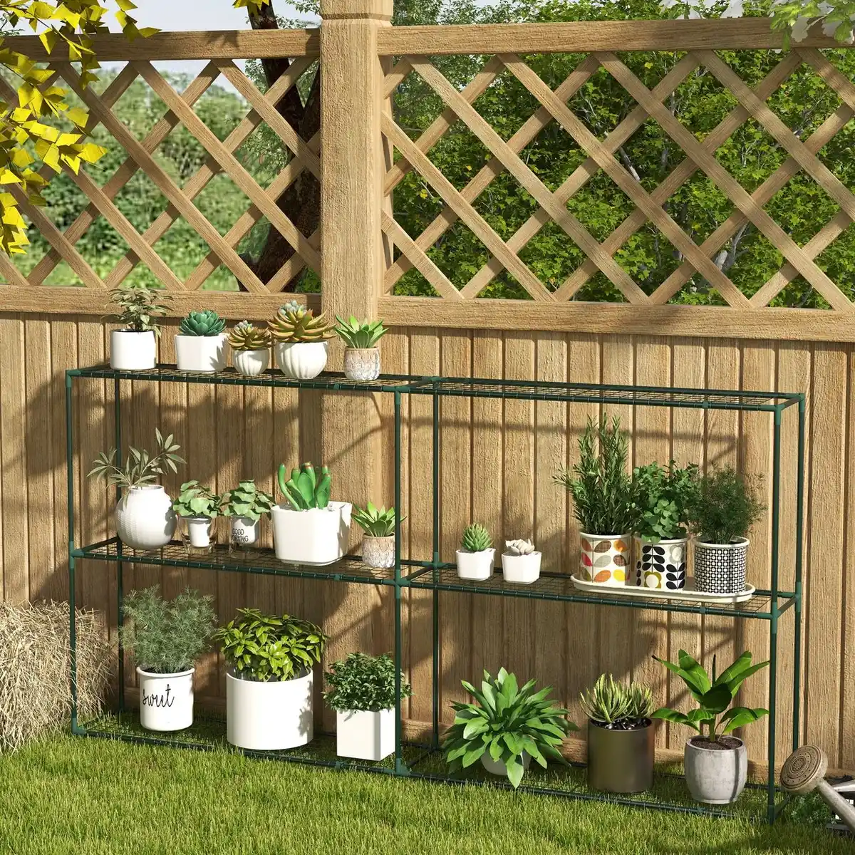 Bild 2 von Pflanzenregal, Blumenregal Pflanzentreppe mit 3 Stufen, für Garten