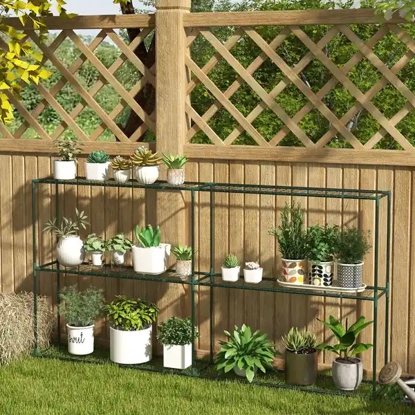 Bild 2 von Pflanzenregal, Blumenregal Pflanzentreppe mit 3 Stufen, für Garten