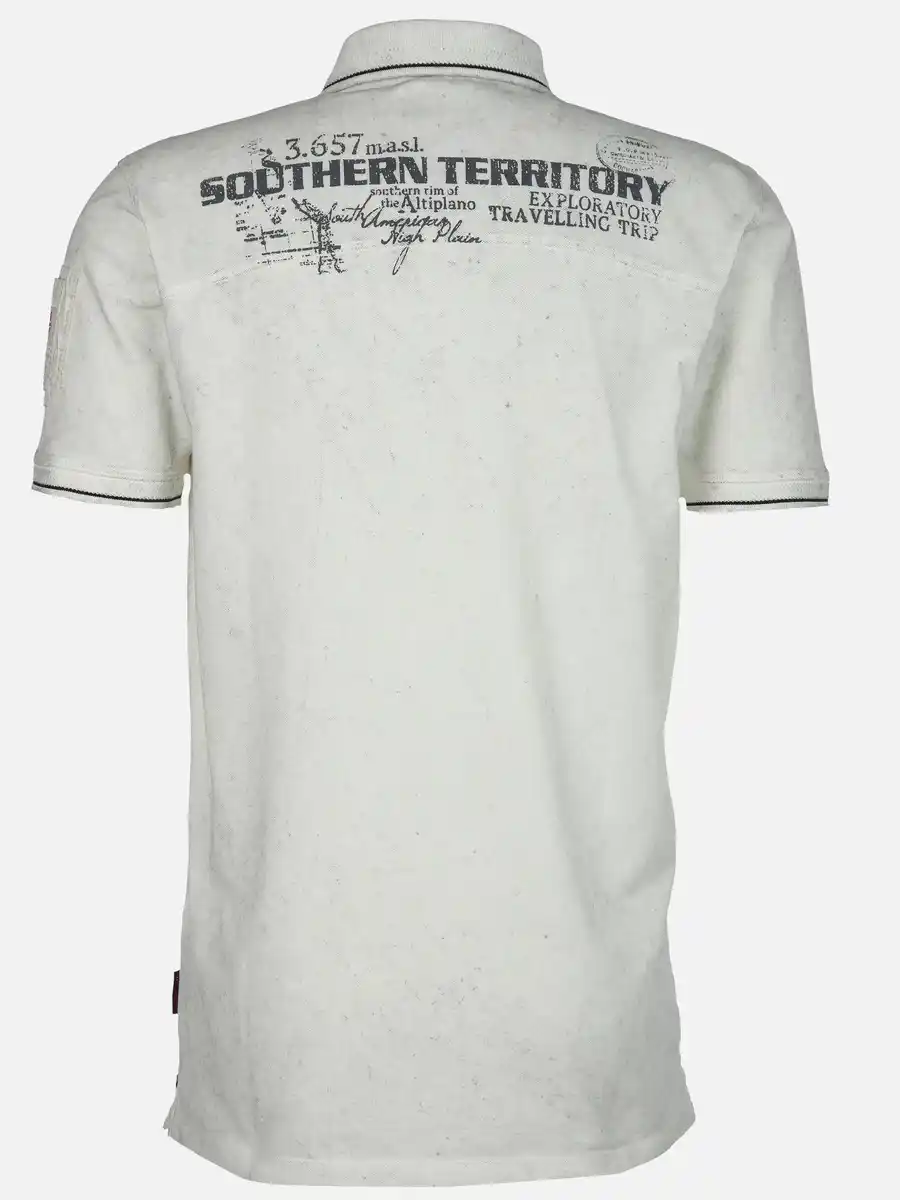 Bild 2 von Herren Poloshirt im Used Look Weiß