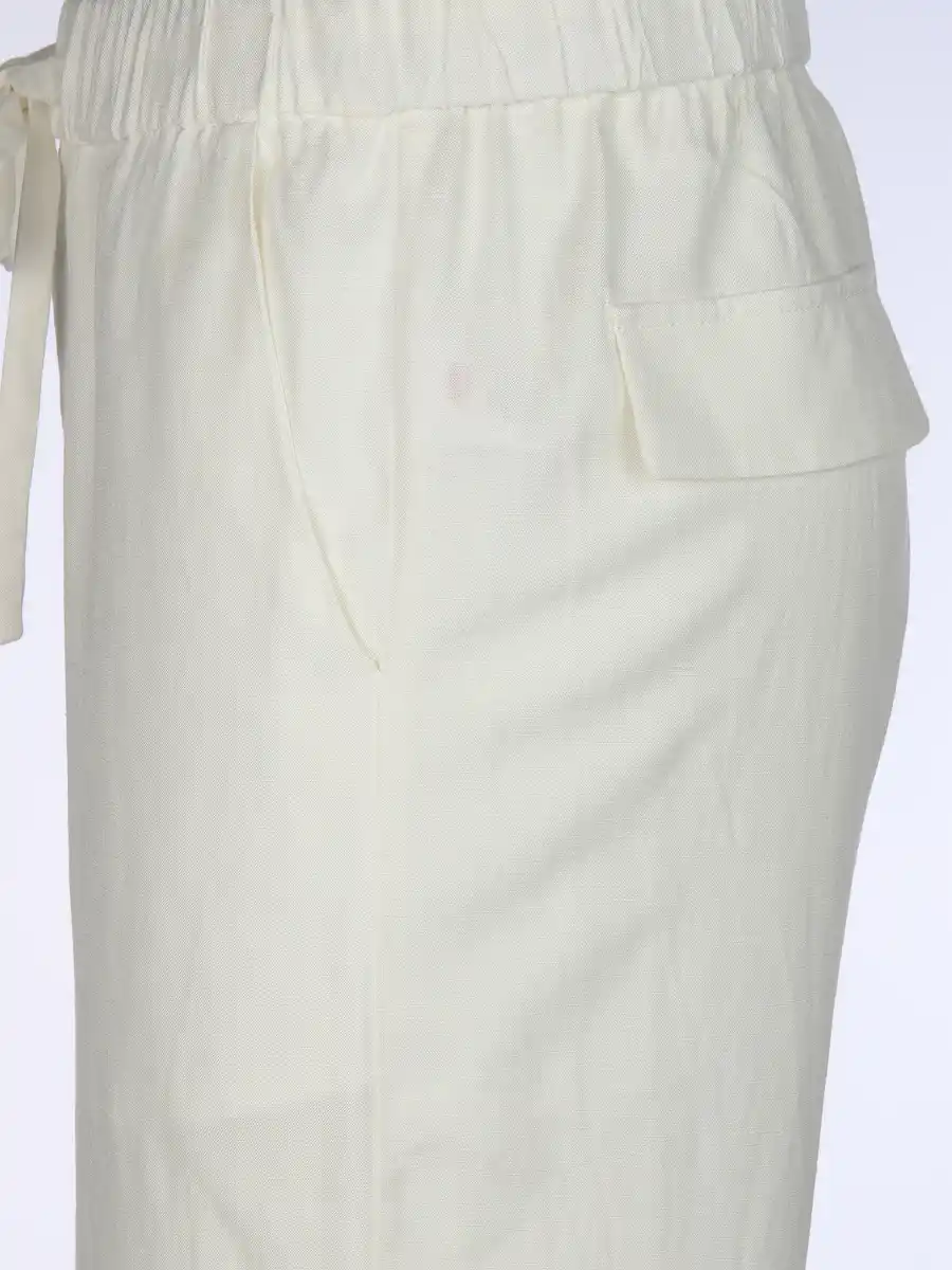 Bild 4 von Damen Leinenhose Weiß