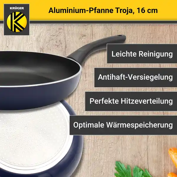 Bild 2 von Aluminium Pfanne Troja, 16 cm