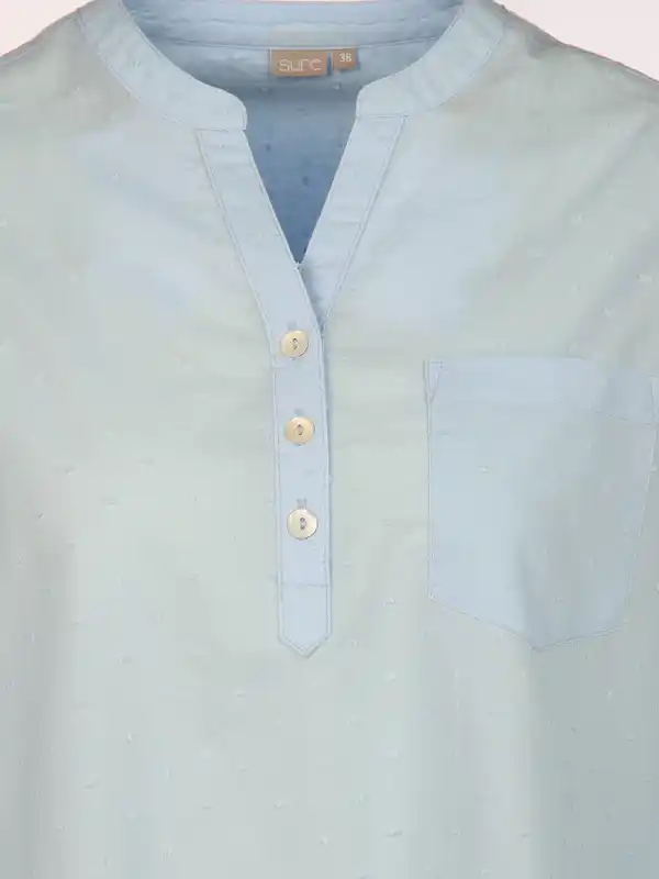 Bild 3 von Damen Bluse mit Struktur Blau