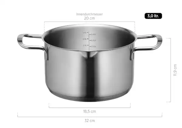 Bild 3 von Serie Sanvito, Kochtopf 20 cm mit Deckel
