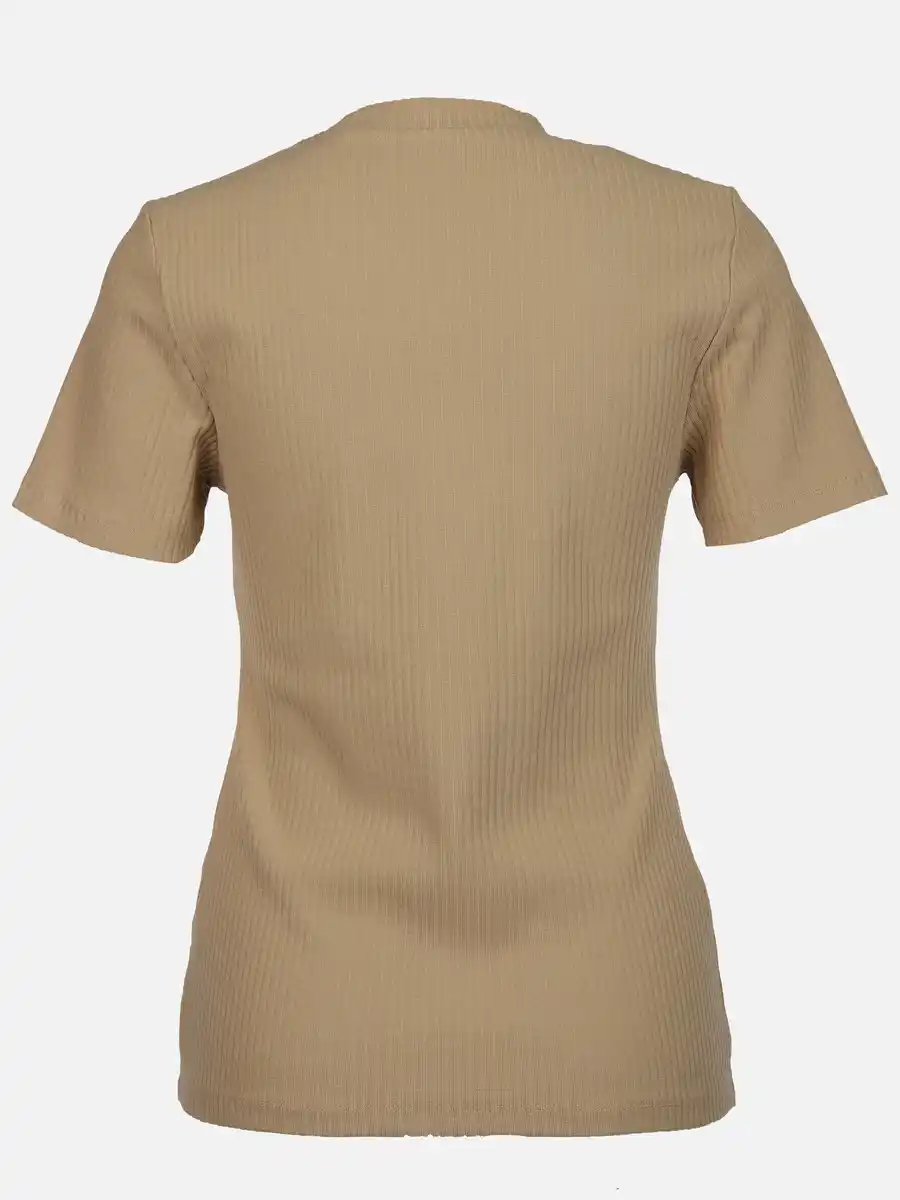 Bild 2 von Damen T-Shirt in Ottomanripp Beige