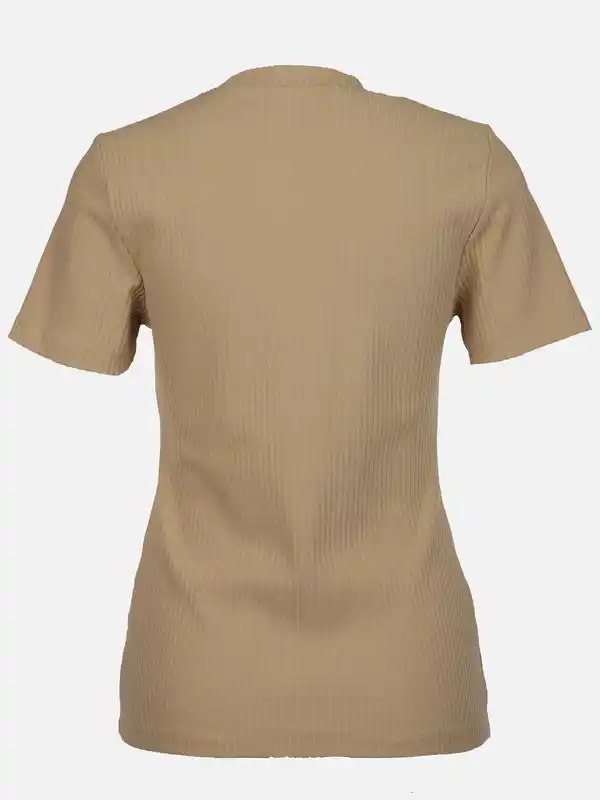 Bild 2 von Damen T-Shirt in Ottomanripp Beige