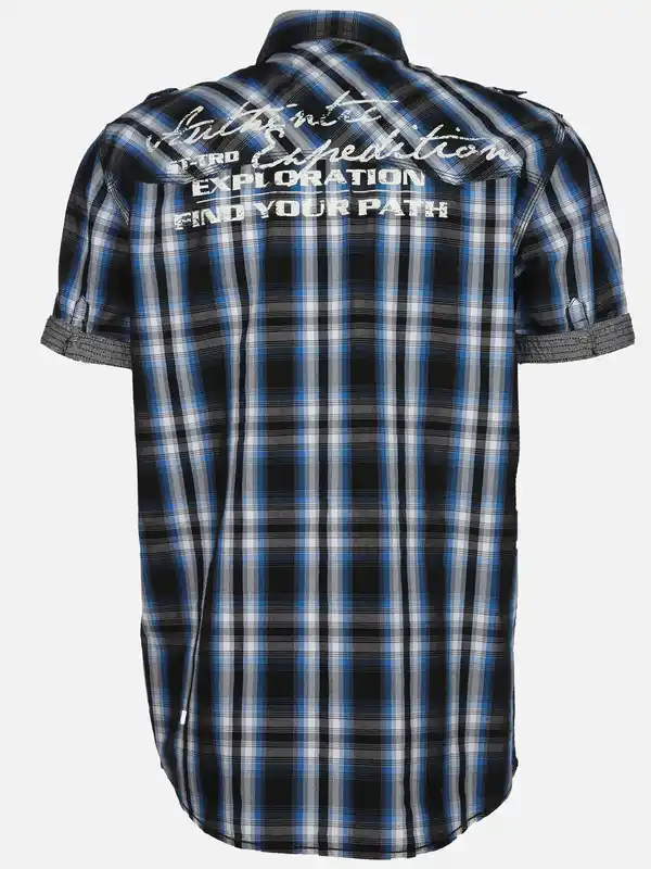 Bild 2 von Herren Freizeithemd mit kurzem Arm Blau