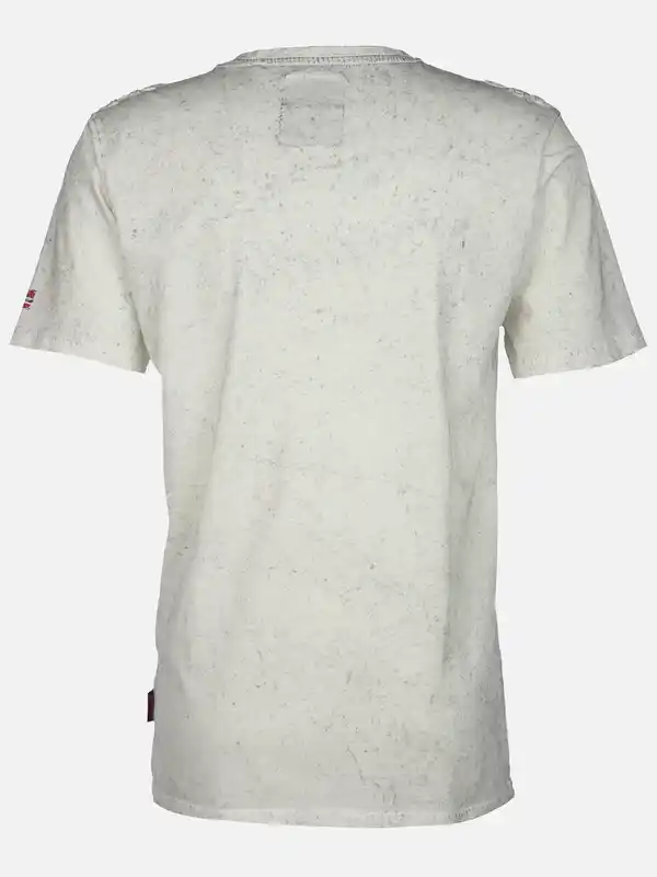 Bild 2 von Herren Henleyshirt im Used Look Weiß