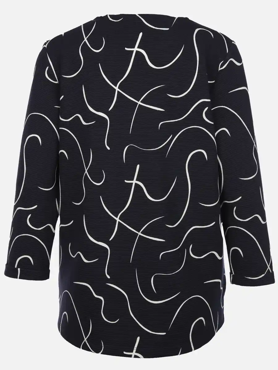 Bild 2 von Damen Ottoman Sweatshirt mit Schriftzug Marine