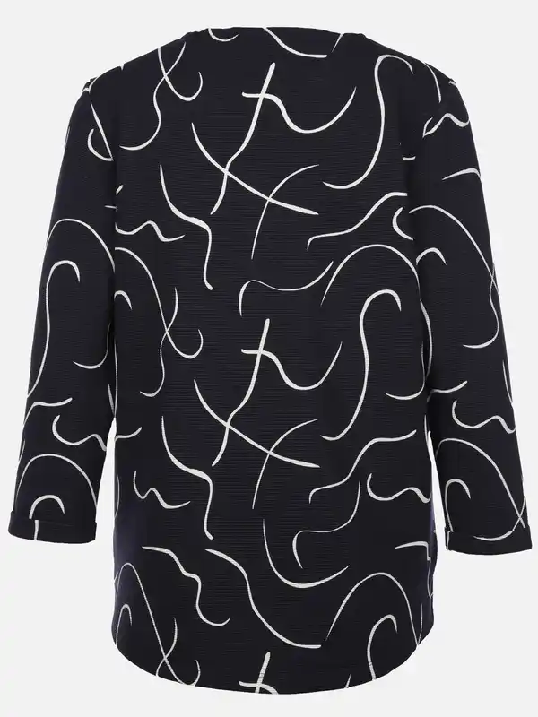 Bild 2 von Damen Ottoman Sweatshirt mit Schriftzug Marine