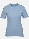 Bild 1 von Damen T-Shirt in Ottomanripp Blau