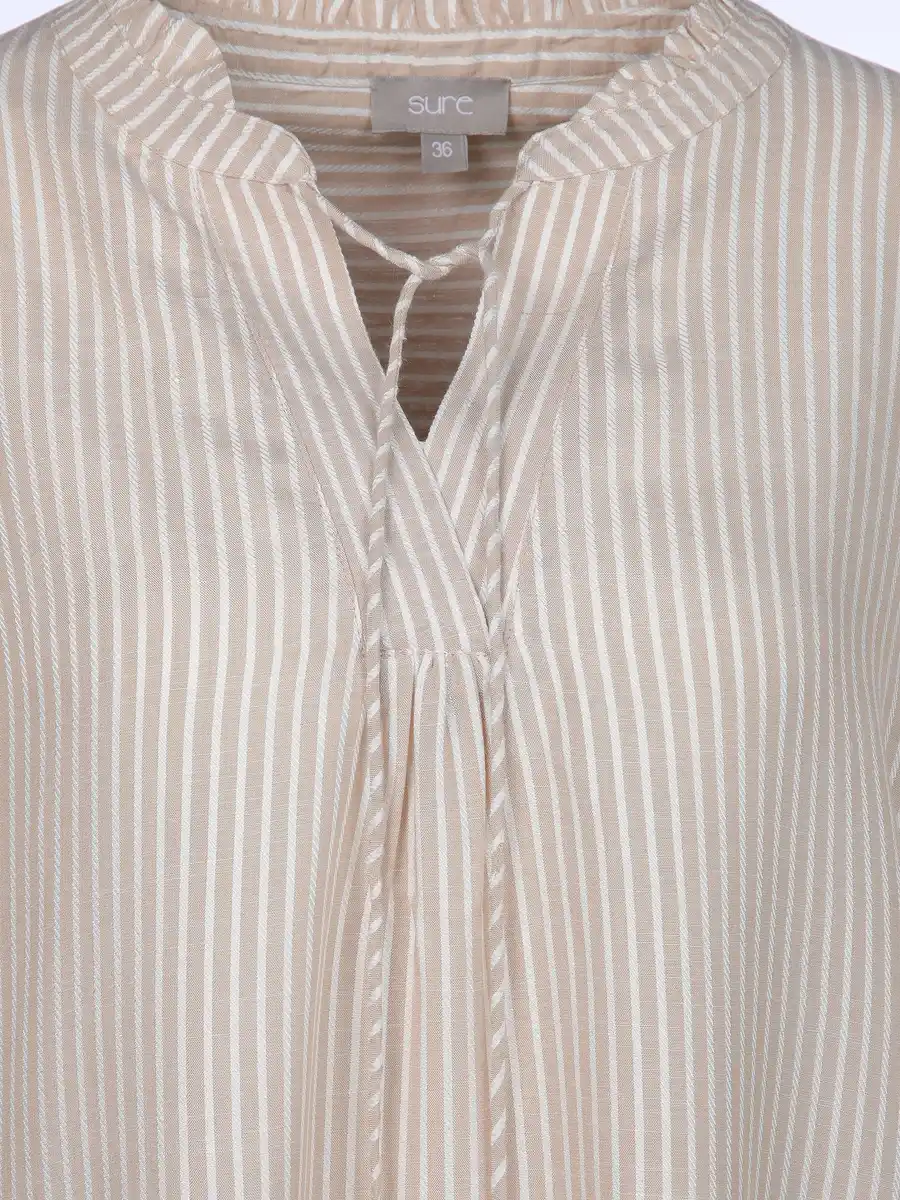 Bild 3 von Damen Schlupfbluse mit Streifen Beige