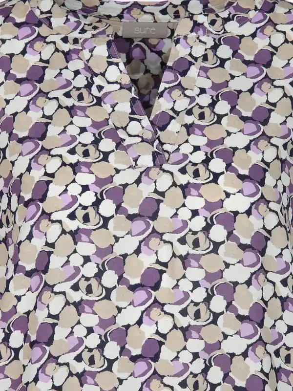 Bild 3 von Damen Bluse mit Alloverprint Lila