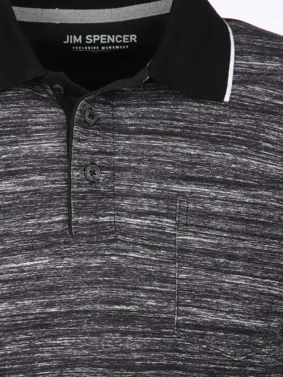 Bild 3 von Herren Poloshirt mit Brusttasche Schwarz