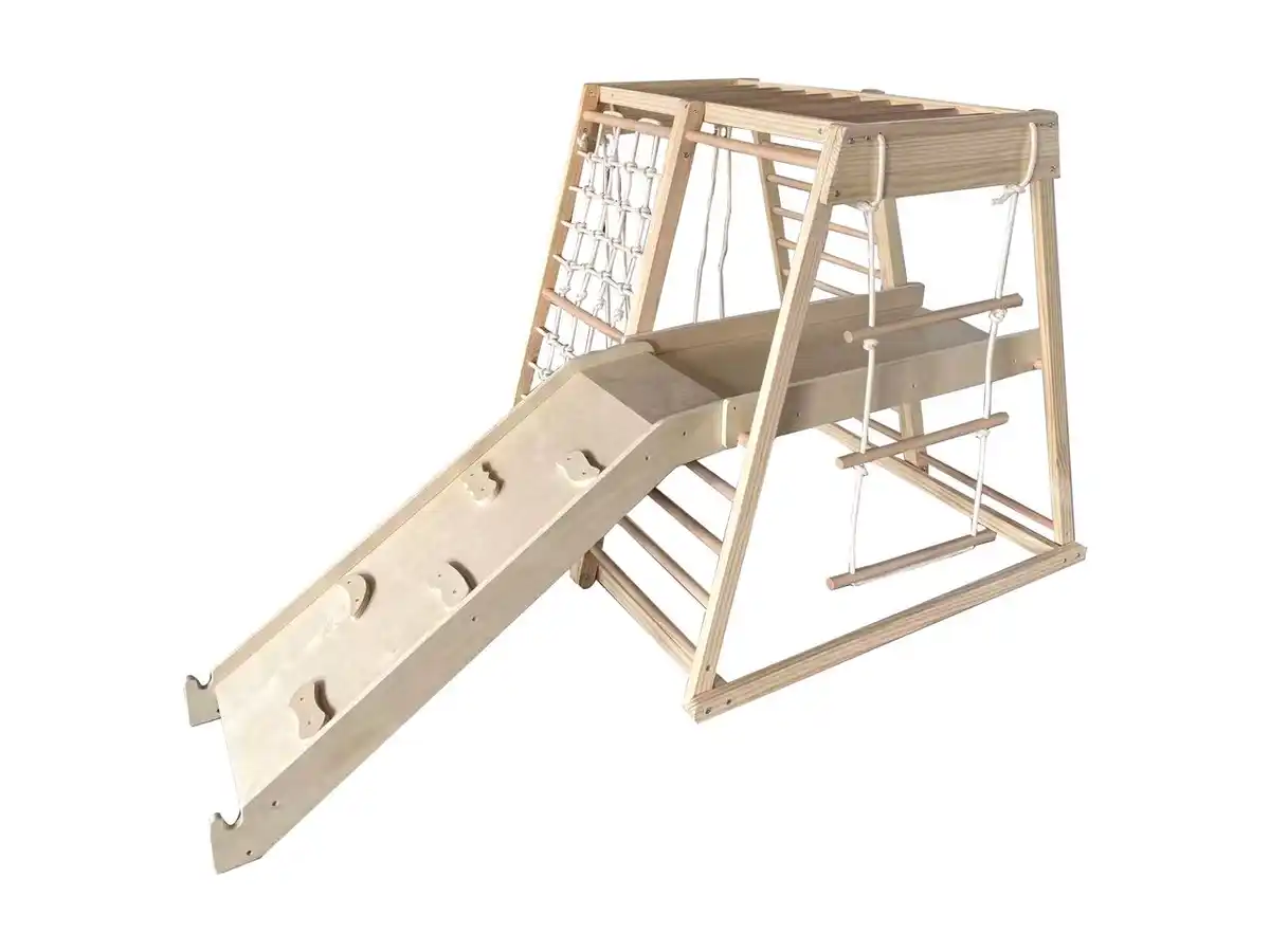 Bild 1 von 9 in 1 Holz-Kinderspielplatz im Innen- und Außenbereich