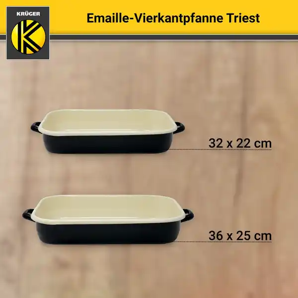 Bild 4 von Emaillierte Vierkantpfanne Triest, 36 x 25 cm