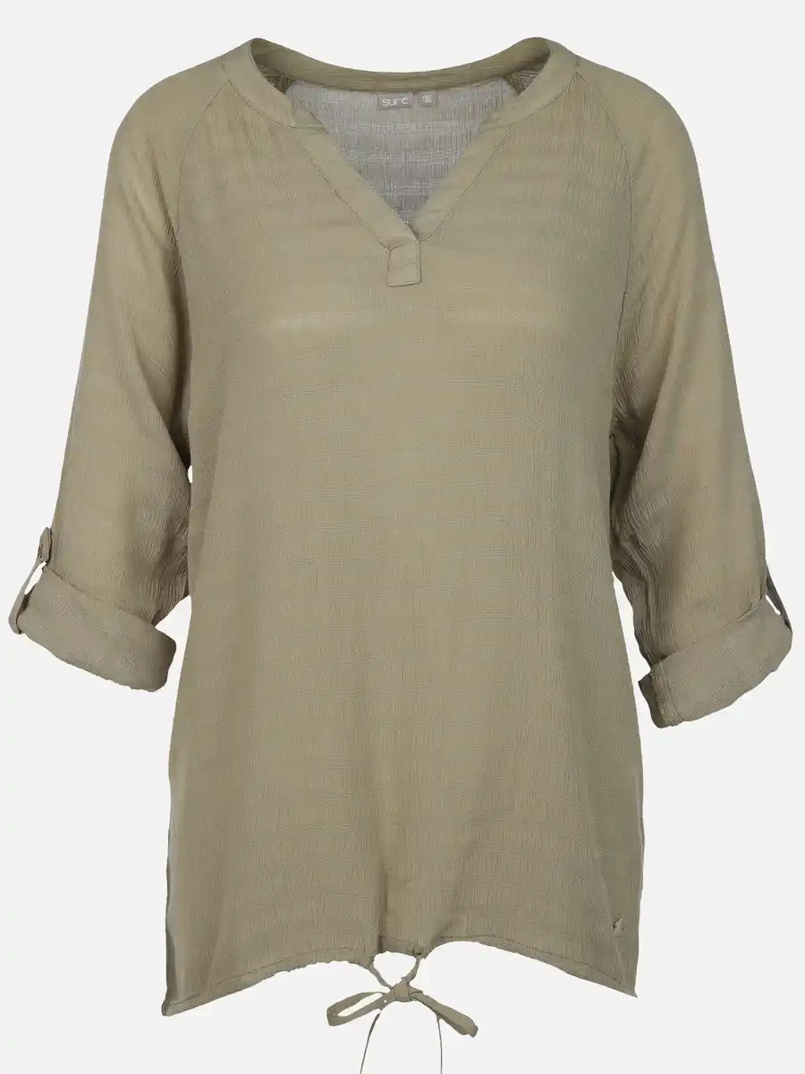 Bild 1 von Damen Seersucker Bluse Oliv