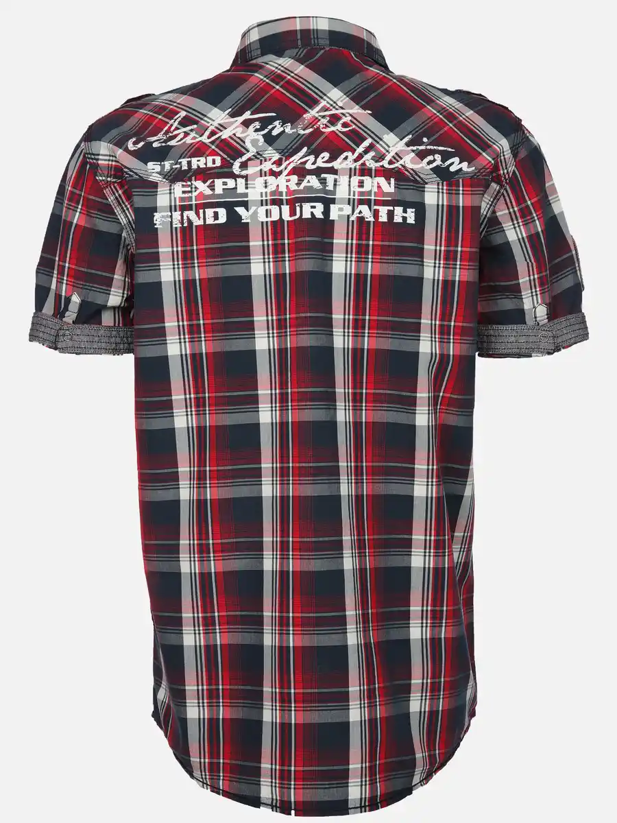 Bild 2 von Herren Freizeithemd mit kurzem Arm Rot