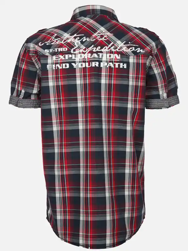 Bild 2 von Herren Freizeithemd mit kurzem Arm Rot