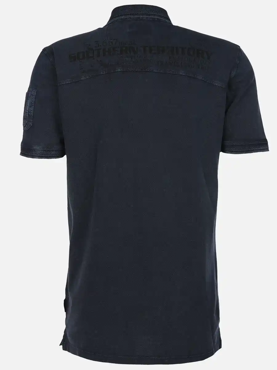 Bild 2 von Herren Poloshirt im Used Look Blau