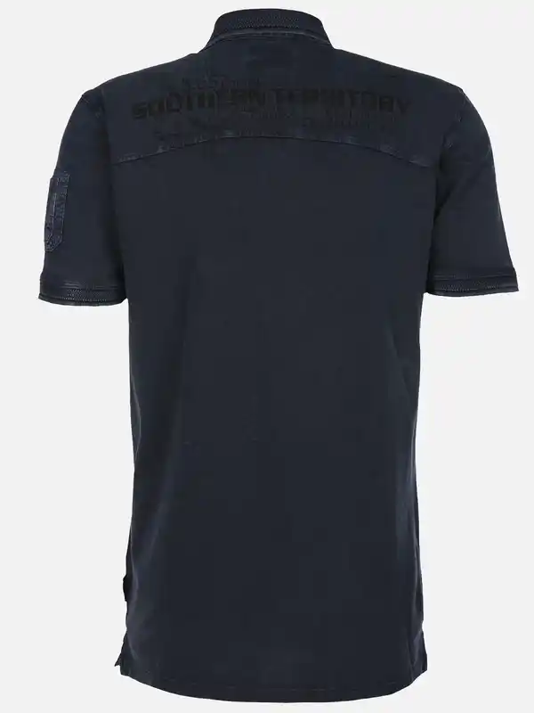 Bild 2 von Herren Poloshirt im Used Look Blau