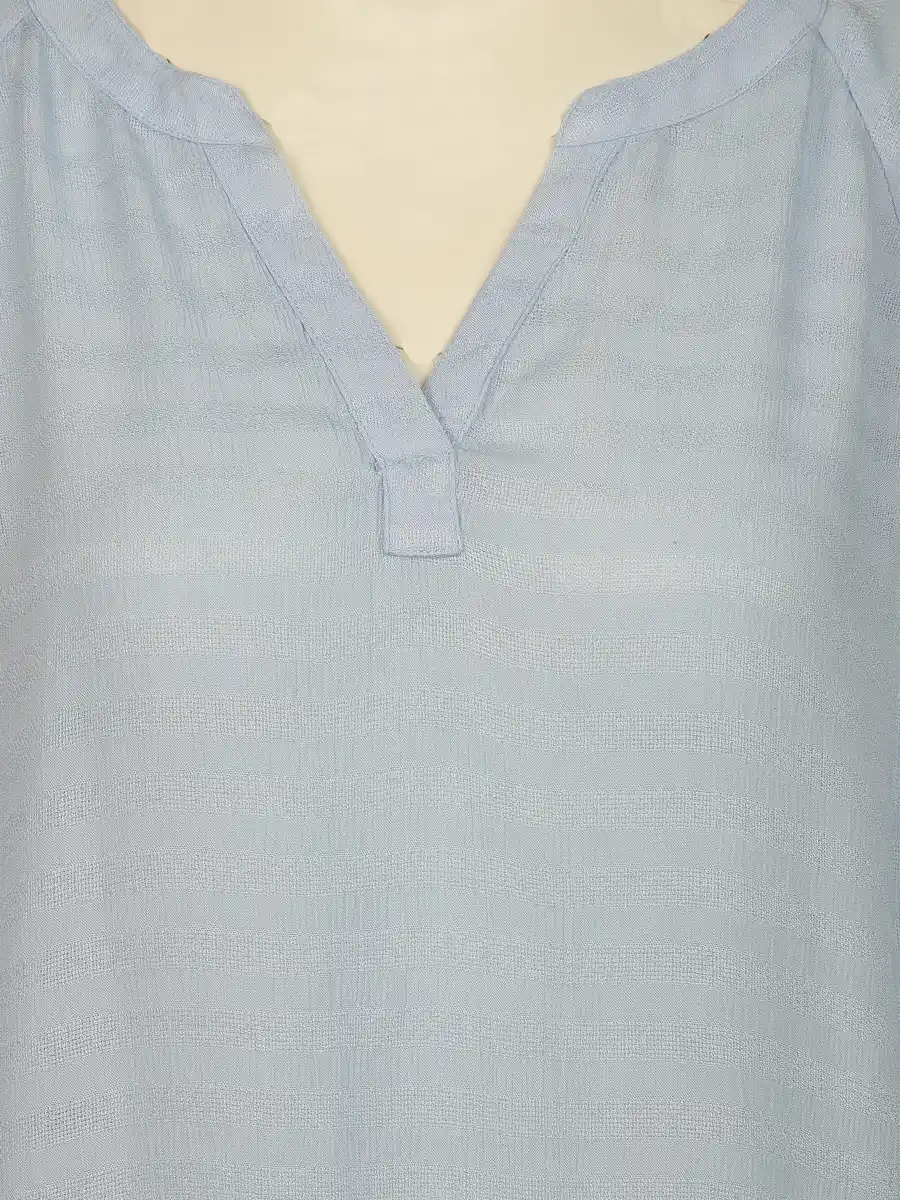 Bild 3 von Damen Seersucker Bluse Blau