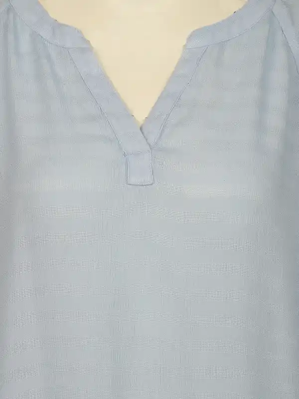Bild 3 von Damen Seersucker Bluse Blau