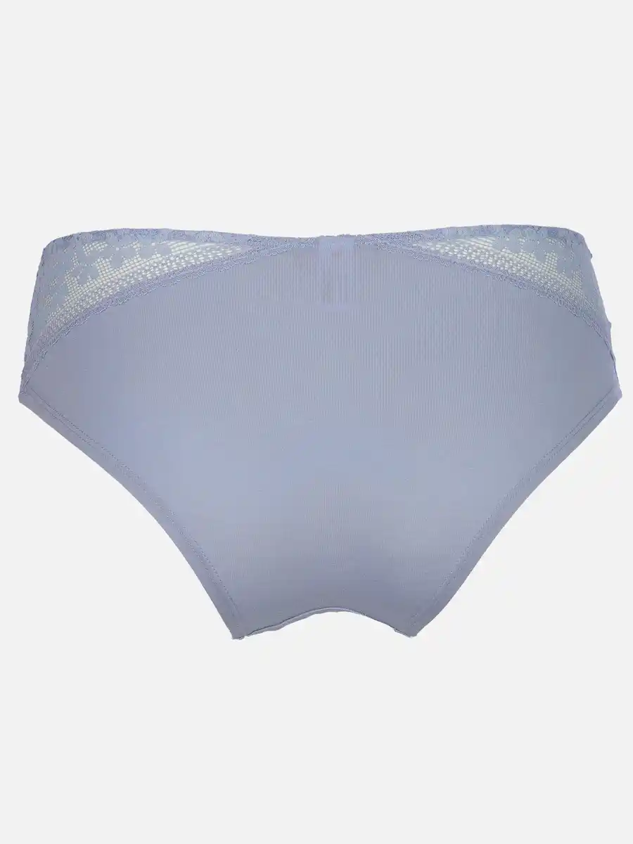 Bild 2 von Damen Slip mit Spitzenbesatz Blau