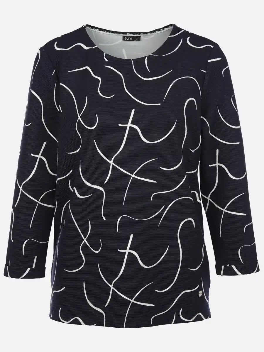 Bild 1 von Damen Ottoman Sweatshirt mit Schriftzug Marine