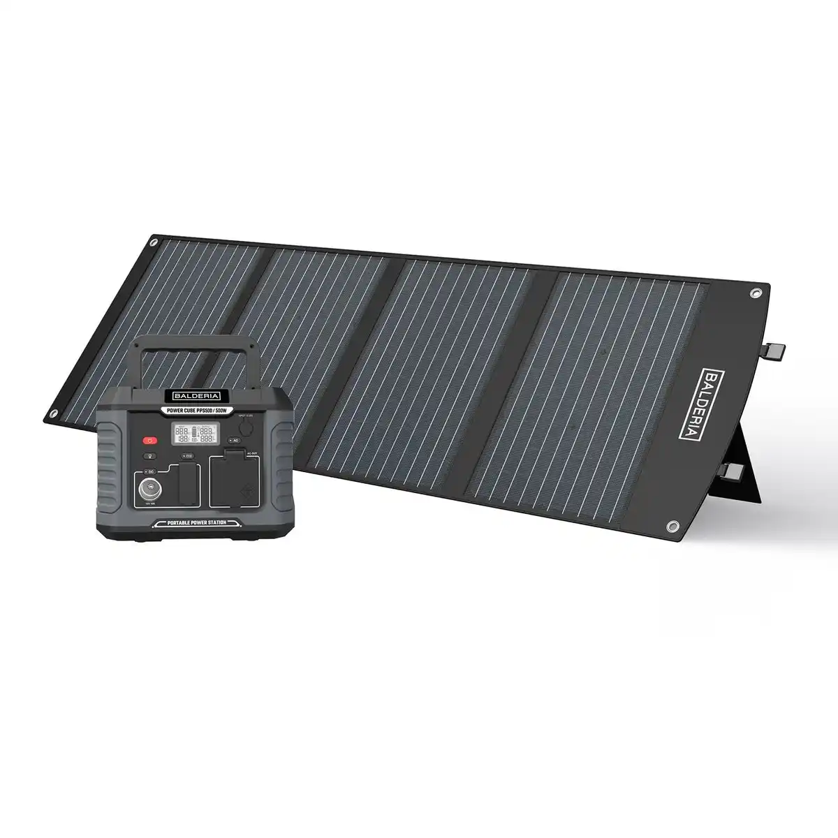 Bild 1 von Power Set PS500-120: Solar-Generator, Kraftwerk, Tragbare Powerstation 400Wh + Solarpanel 120W