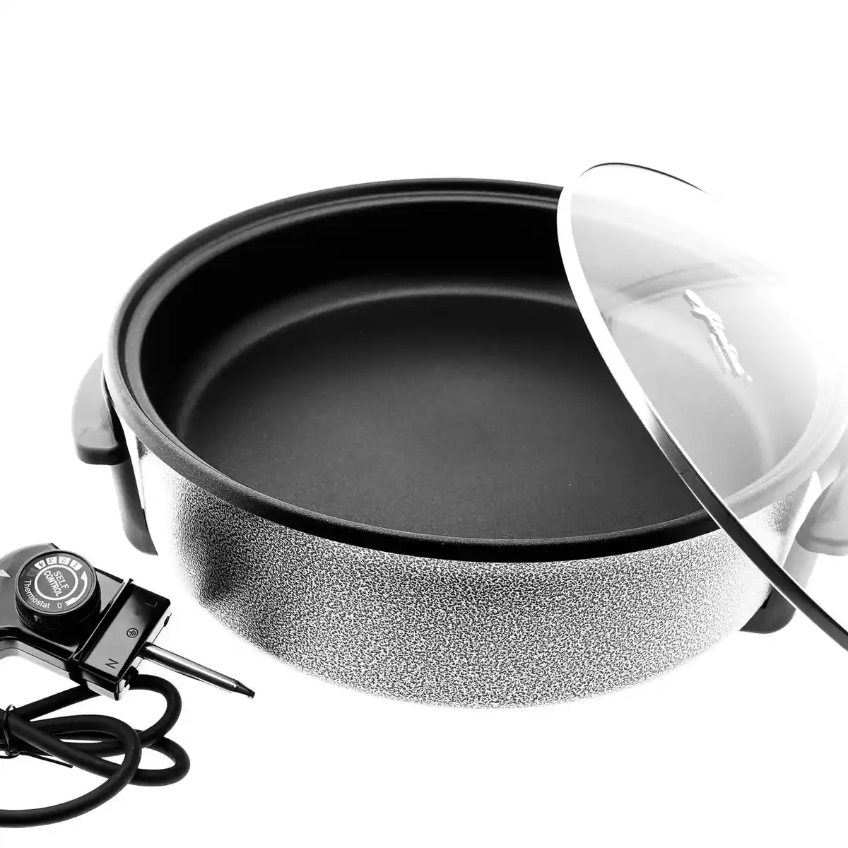 Bild 1 von Elektrische Multifunktionspfanne Bratpfanne Pizzapfanne Antihaftbeschichtet