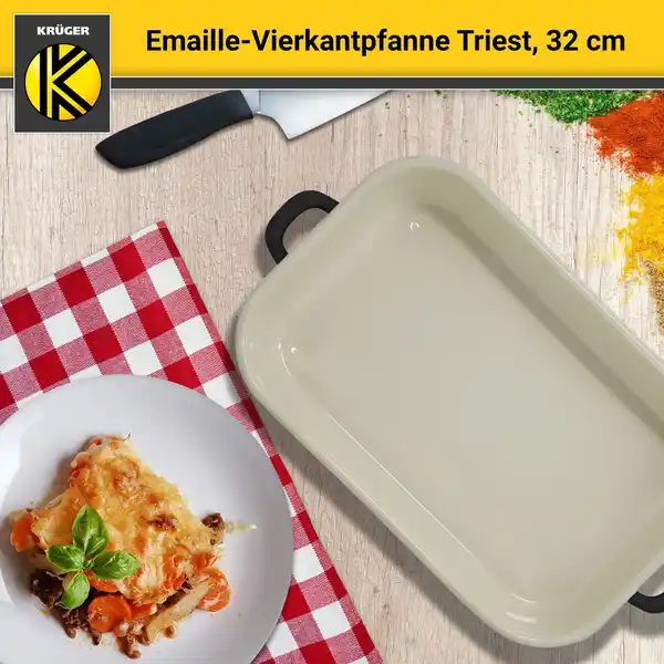 Bild 3 von Emaillierte Vierkantpfanne Triest, 32 x 22 cm