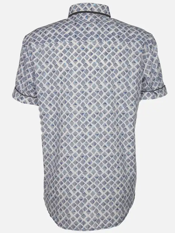 Bild 2 von Herren Freizeithemd mit Alloverprint Blau