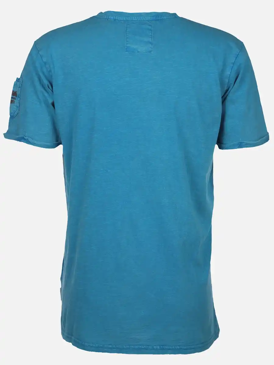 Bild 2 von Herren Shirt mit Frontprint Blau