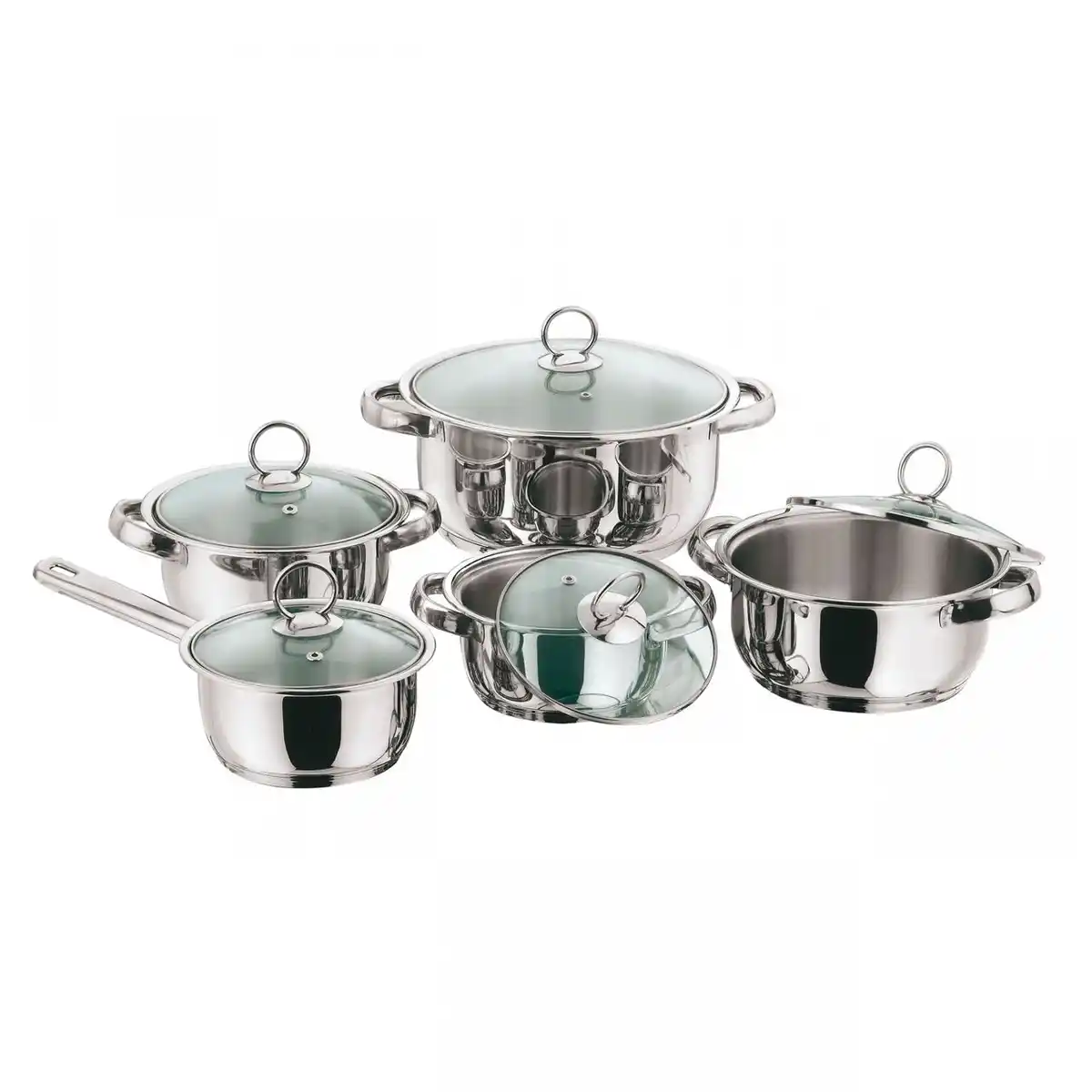 Bild 2 von Kochtopf-Set "New Silver Line Glass", 5 tlg.