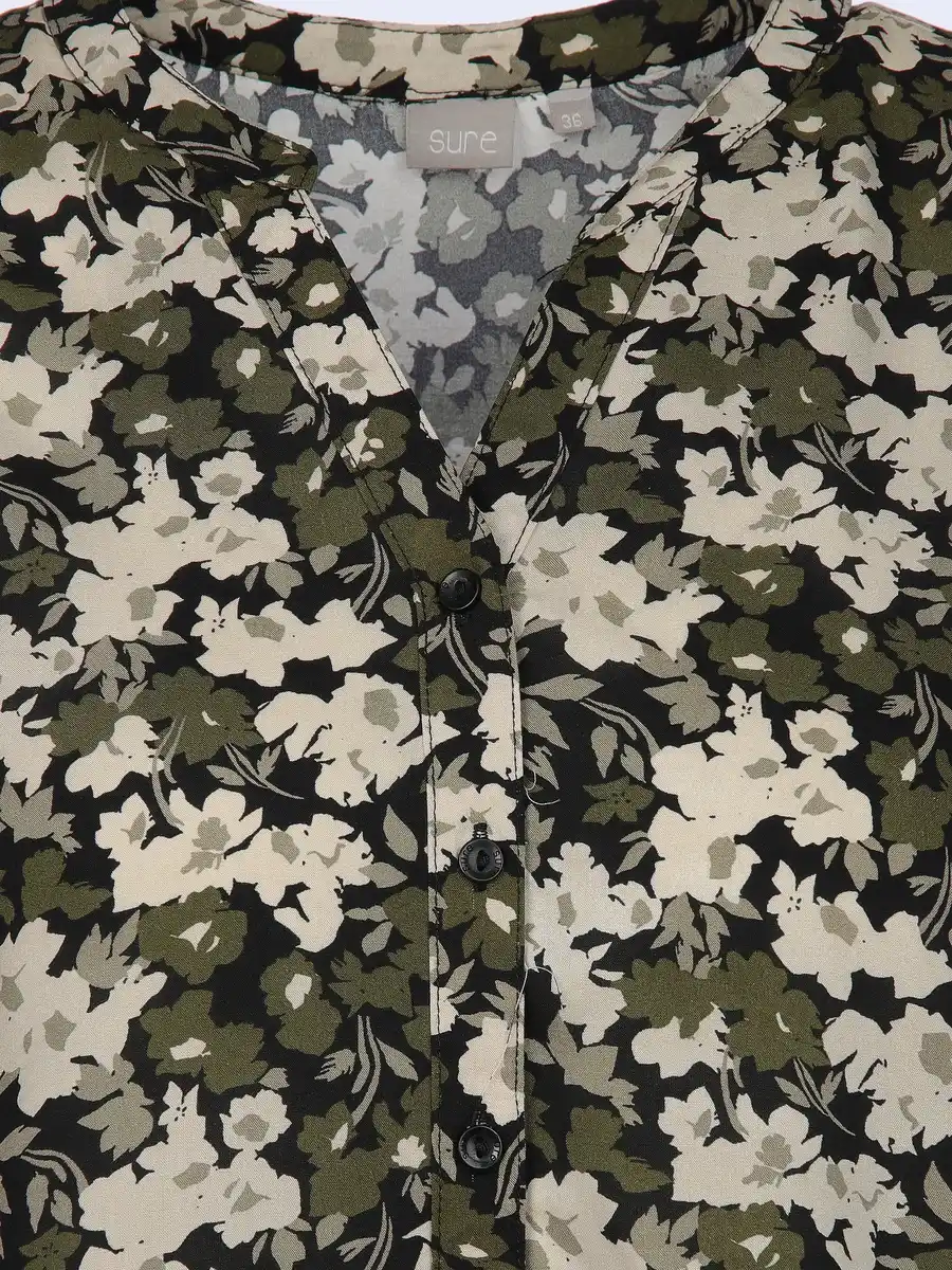 Bild 3 von Damen Bluse mit Alloverprint Oliv