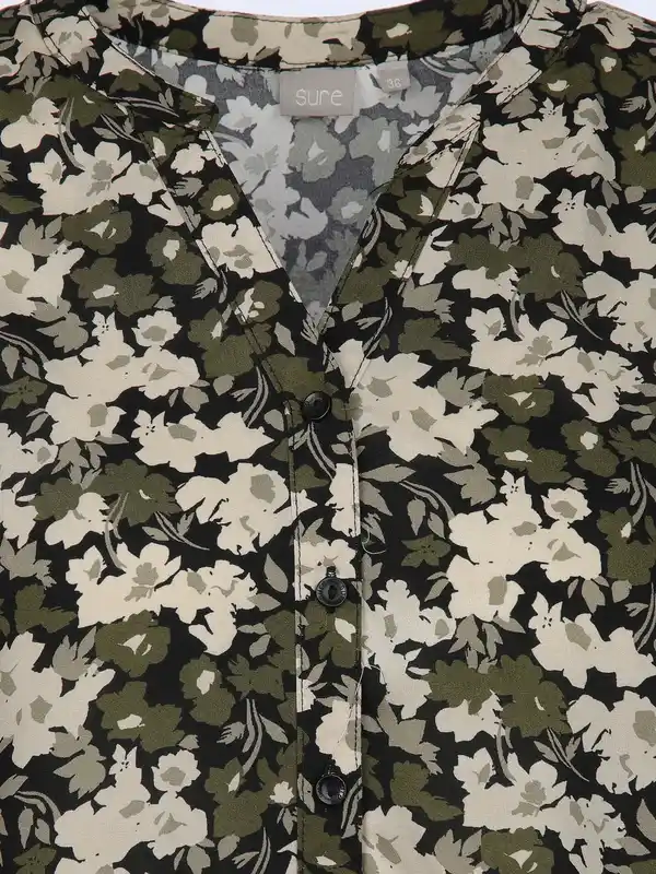 Bild 3 von Damen Bluse mit Alloverprint Oliv