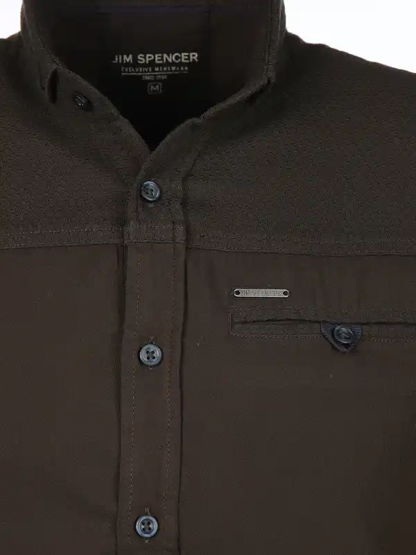 Bild 3 von Herren Freizeithemd mit kurzen Ärmeln Braun