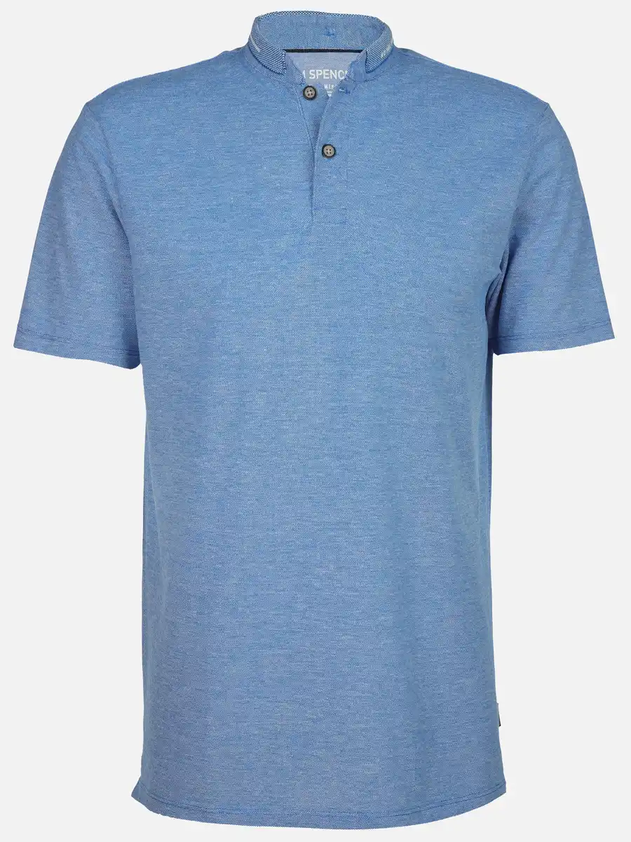 Bild 1 von Herren Poloshirt mit Stehkragen Blau