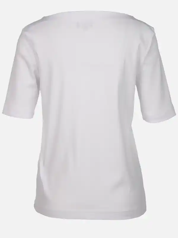 Bild 2 von Damen Shirt unifarben Weiß