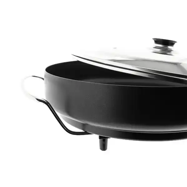 Bild 2 von Elektrische Multifunktionspfanne Pizzapfanne Grillpfanne Bratpfanne 40x15 cm Schwarz