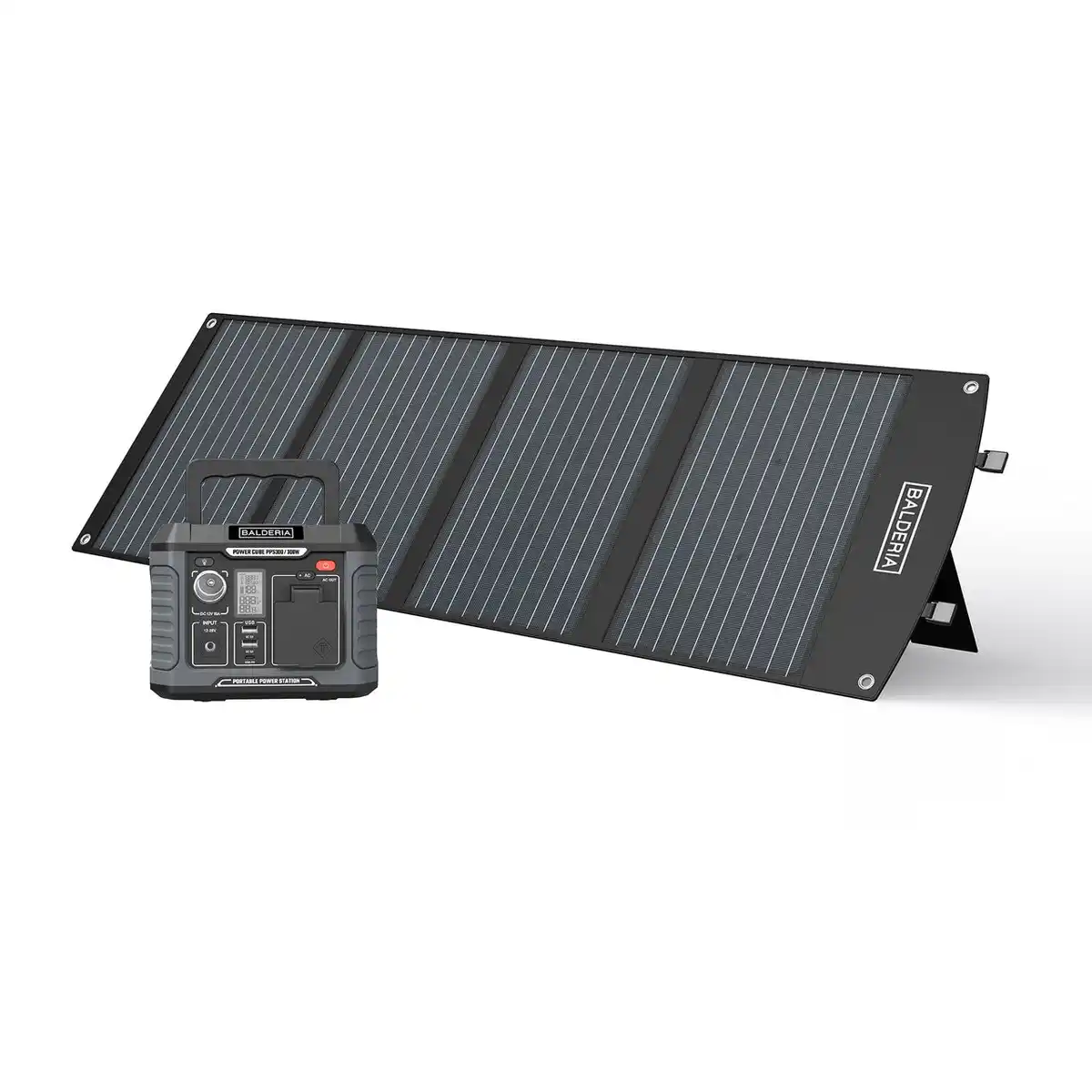 Bild 1 von Power Set PS300-120: Solar-Generator, Kraftwerk, Tragbare Powerstation 231Wh mit Solarpanel 120W