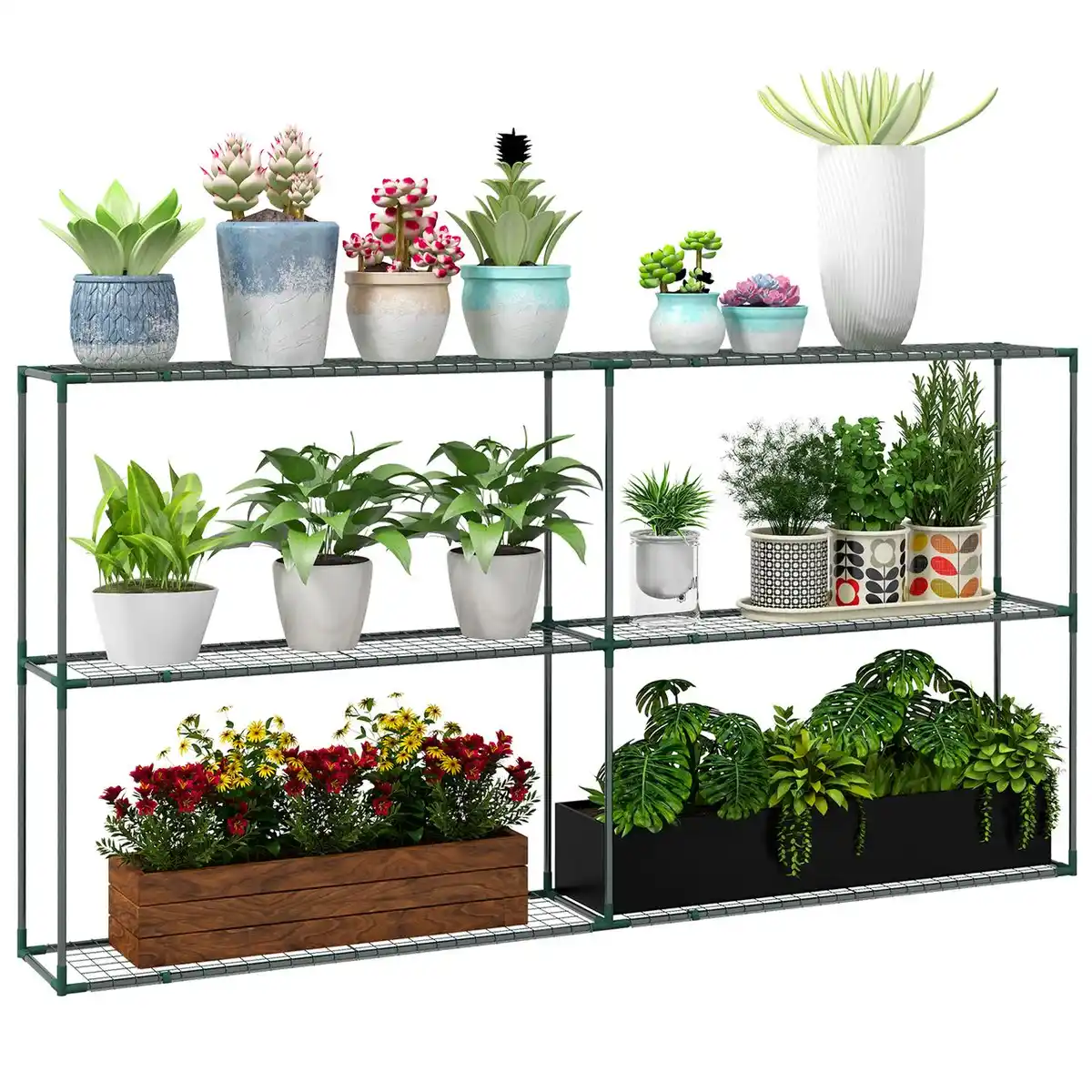 Bild 1 von Pflanzenregal, Blumenregal Pflanzentreppe mit 3 Stufen, für Garten