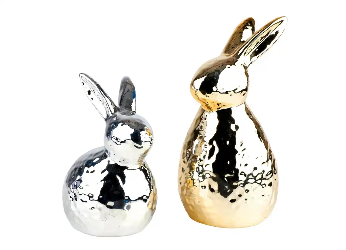 Bild 1 von Osterhase Metallic Keramik