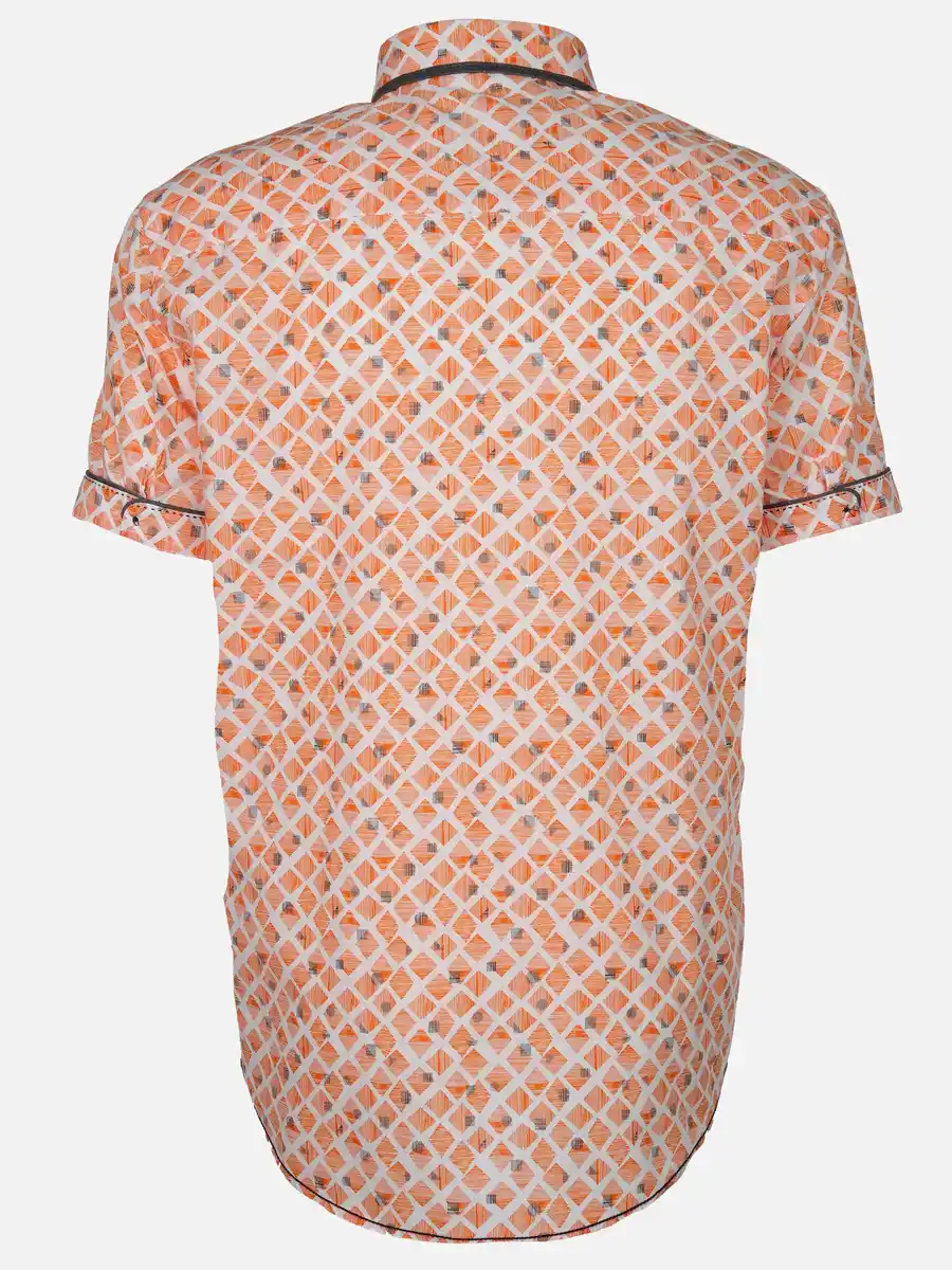 Bild 2 von Herren Freizeithemd mit Alloverprint Orange