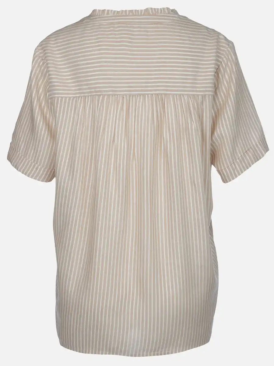 Bild 2 von Damen Schlupfbluse mit Streifen Beige
