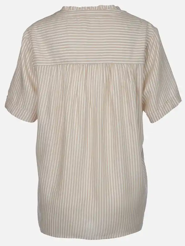 Bild 2 von Damen Schlupfbluse mit Streifen Beige