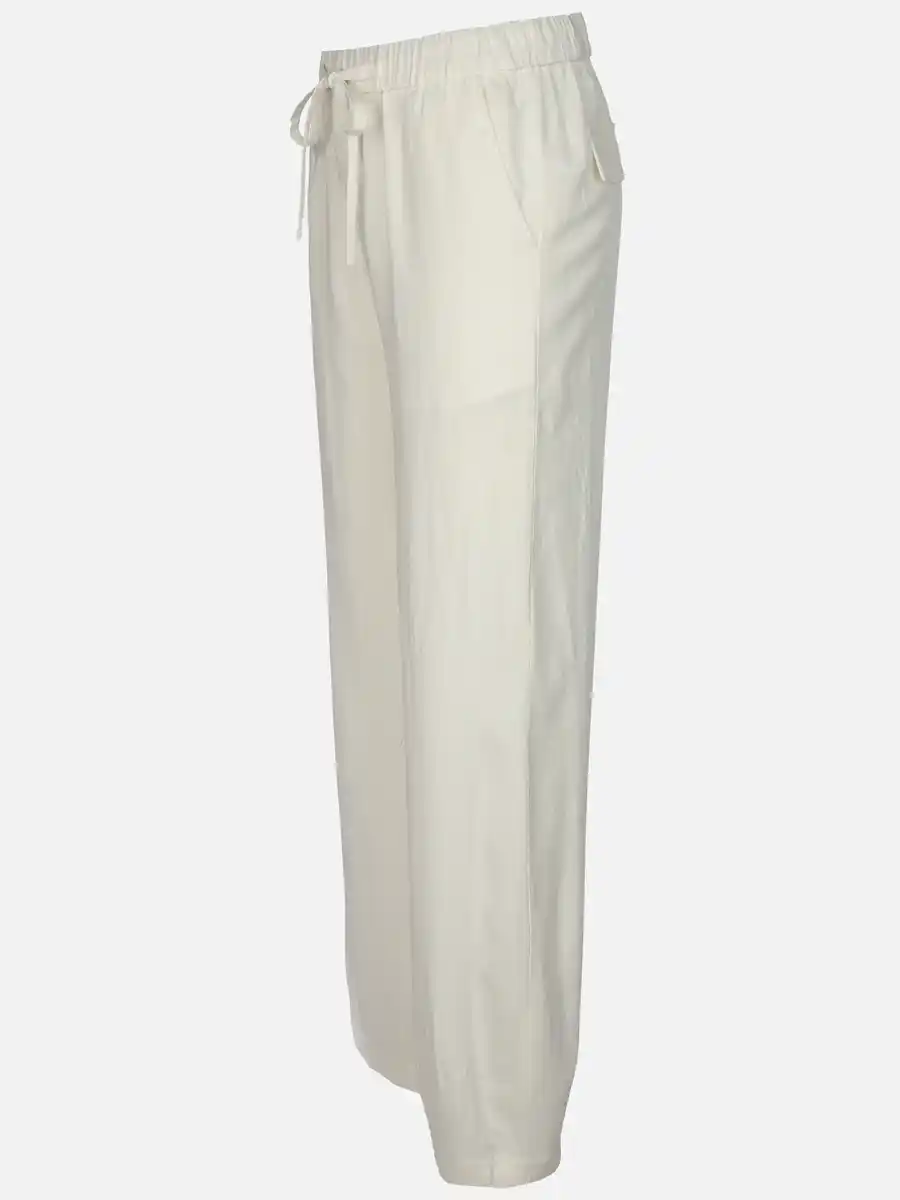 Bild 3 von Damen Leinenhose Weiß