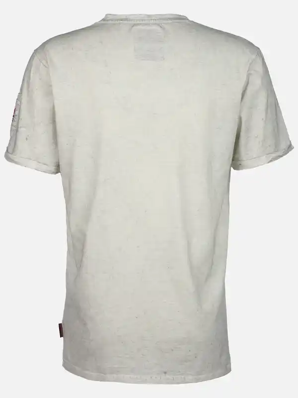 Bild 2 von Herren Shirt mit Frontprint Weiß