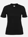 Bild 1 von Damen T-Shirt in Ottomanripp Schwarz
