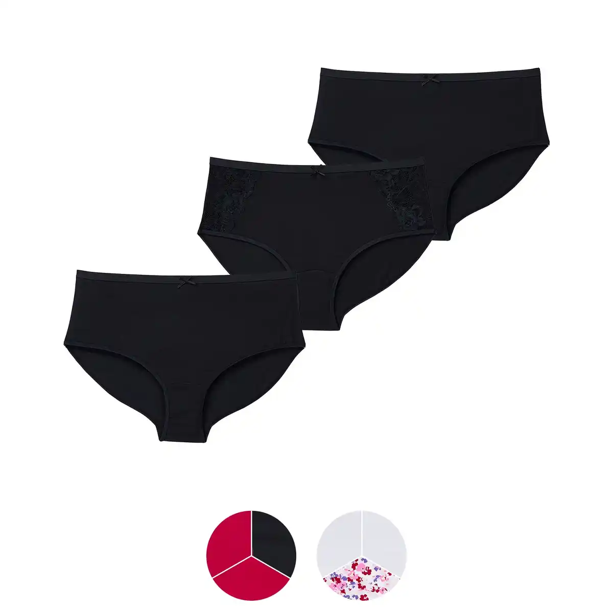 Bild 1 von UP2FASHION Damen Slips, 3er-Pack